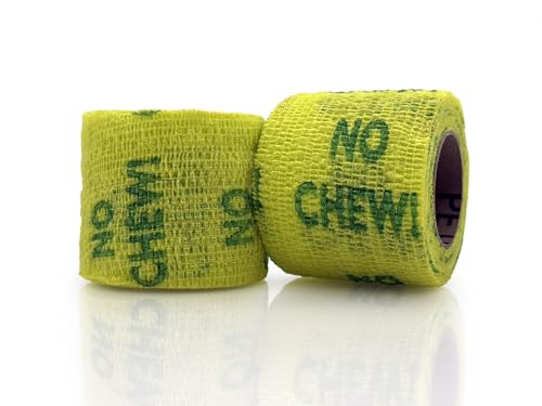 PetFlex No Chew – Flexible Self-Adhering Elastic Bandage for Wound Care – First Aid Wrap for Small Animals Like Dogs, Cats, and Other Pets - 2 inch, 2 Rolls