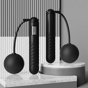 Skipping Rope with Counter, Cordless Jump Rope, Weighted Jump Rope, Adjustable Digital Counting Jumps Ropes for Lose Weight, Burn Calories