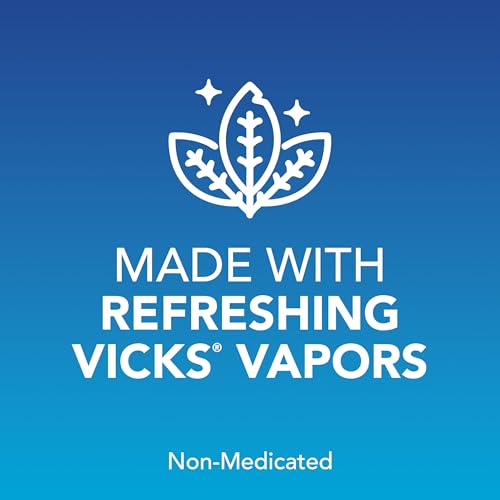 Vicks VapoInhaler, On-the-Go Portable Nasal Inhaler, Non-Medicated, With Refreshing Vicks Vapors, Menthol Scent , 2 Scented Sticks
