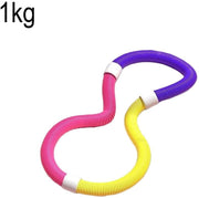 Weighted Soft Spring Hoop for Adults, Foldable Fitness Hoop, Waist-Friendly Design, Portable Slimming Exercise Equipment for Home and Travel, Adjustable Spring Fitness Circle for Adults