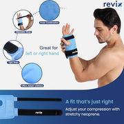 REVIX Wrist Ice Pack Wrap for Carpal Tunnel, Reusable Gel Ice Pack for Hand Relaxation, Cold Compress, Enhancing Comfort and Soothing Fatigue, 1Pack