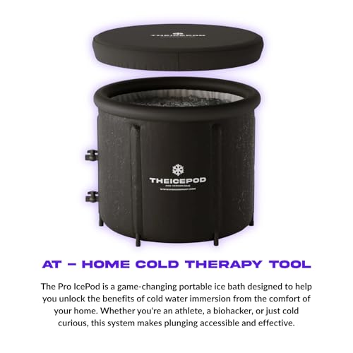 The Ice Pod Pro – Premium Cold Plunge Tub for Daily Recovery – Extra-Insulated Design with Thermal Lid – Built for Comfort, Performance & Durability - The Pod Company