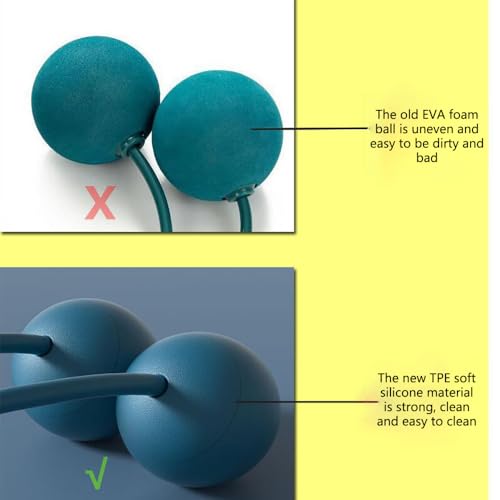 Weighted Jump Rope Without Rope Skipping Rope No Line Speed Rope Cordless For Fitness Workout Anywhere Ropeless Bod Rope for Exercise Training Beachbody Build