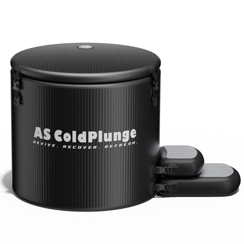 XL Ice Bath Tub for Cold Plunge, 120 Gal Ice Plunge Tub with Insulated Lid, Step Stool, Portable Inflatable Ice Pod Plunge Barrel, Easy Chiller Connection, Cold Therapy Indoor Outdoor