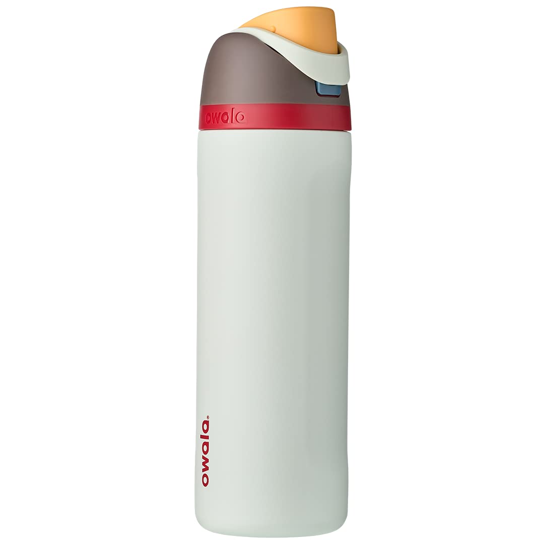 Owala FreeSip Insulated Stainless Steel Water Bottle with Straw, BPA-Free Sports Water Bottle, Great for Travel, 24 Oz, Camo Cool