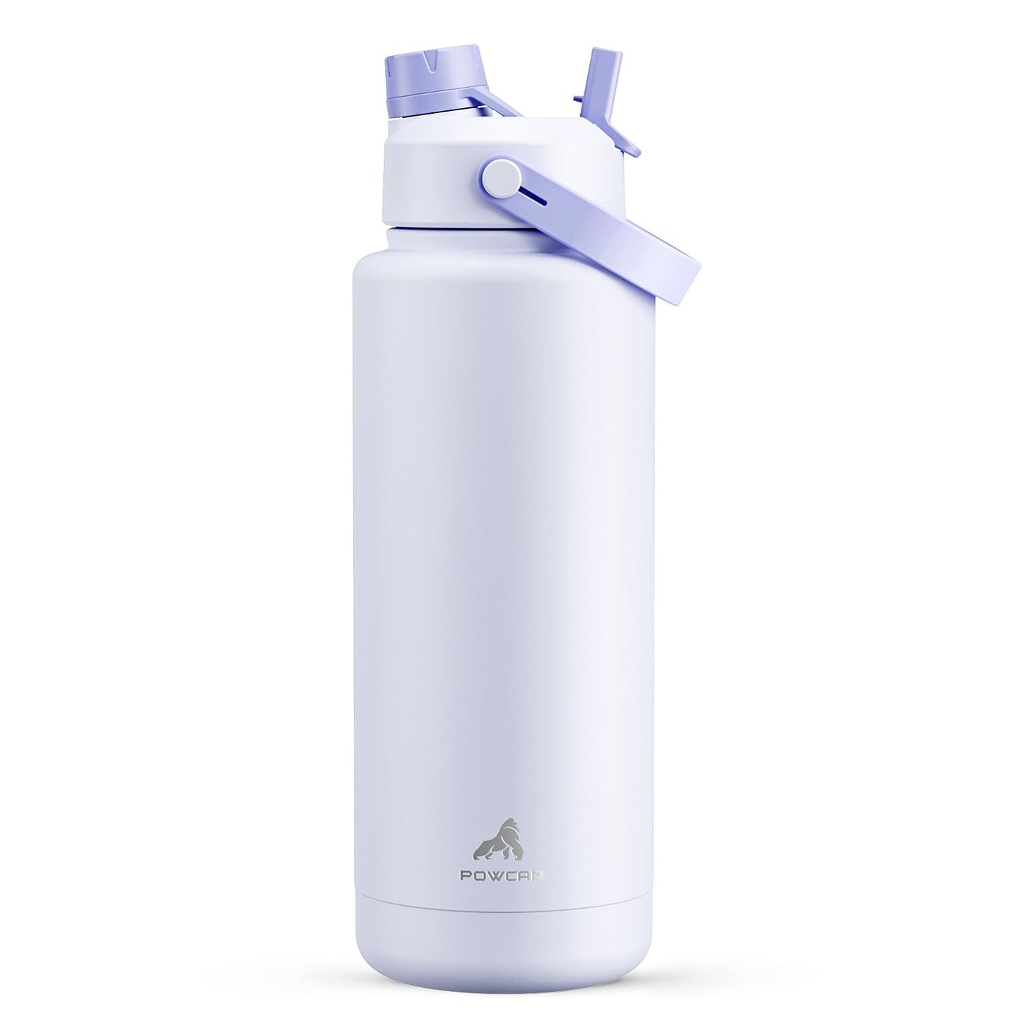 26 oz Insulated Water Bottle with 2-in-1 Straw and Spout Lid, Keep Cold 24H, Leak-Proof, Fits in Car Cup Holder, Stainless Steel Water Bottle for Sports, Travel, and School (Cotton Candy)