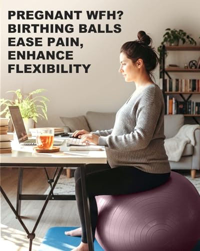 Trideer Yoga Ball – Anti-Burst Exercise Ball for Pregnancy, Office, Birthing, Stretching & Core Workout – Home Gym & Therapy
