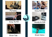 Portable 5-Layer Inflatable Ice Bath Tub With Cover - Perfect For Muscle Recovery For Athletes - Large 95 Gallon Plunge Tub For Cold Water Therapy Training