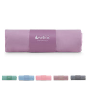 Microfiber Yoga Hand Towel – Super Soft, Quick-Dry, Non Slip Yoga Towel for Hot Pilates, Gym & Workouts (26.5" x 16", Rose)