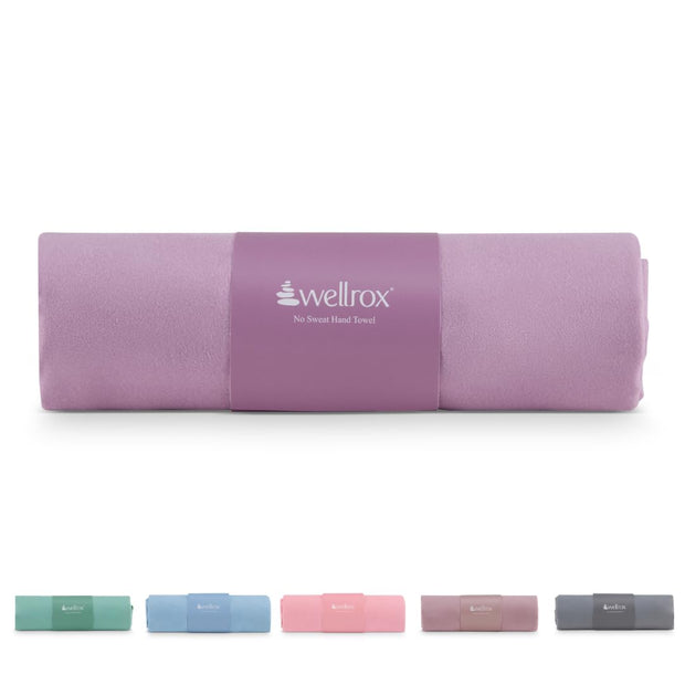 Microfiber Yoga Hand Towel – Super Soft, Quick-Dry, Non Slip Yoga Towel for Hot Pilates, Gym & Workouts (26.5" x 16", Rose)