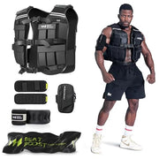 Weighted Vest Men 22lb/35lb Adjustable Weights with Ironsand for Walking Strength Training Running Workout