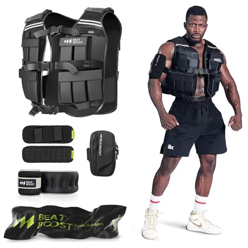Weighted Vest Men 22lb/35lb Adjustable Weights with Ironsand for Walking Strength Training Running Workout