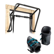 TEETER EZ-Up Inversion & Chin-Up System - Doorway Pull-up Workout Bar and Gravity Boots for Fitness, Stretching, and Back Pain Relief