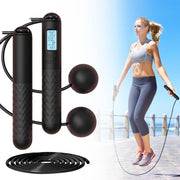 Skipping Rope with Counter (Gravity Ball with/without Rope), Cordless Jump Rope Smart Skipping Rope (Black)