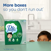 Puffs Plus Lotion with Vicks Facial Tissues, 4 Cubes, 48 Tissues per Box (192 Tissues)