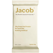 Jacob Bar, Protein Bars, Vanilla (9 Bars Total) - 20g Grass-Fed Protein, No Seed Oils, Nothing Artificial