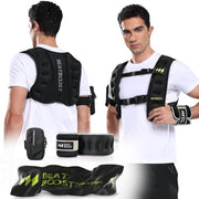 Weighted Vest Men 10lb/15lb/20lb/25lb/30lb/35lb/40lb Weight Vest with Ironsand for Strength Training Running Walking Workout