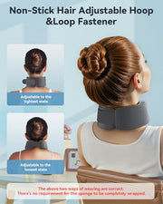 Neck Brace for Sleeping, For Relief Neck Pain and Provide Support Soft Cervical Collar, Neck Support Keep Vertebrae Stable & Aligned Relief of Cervical Spine Pressure Gray (Medium Size)