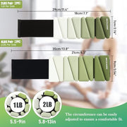 Wrist Weights for Women At Home Ankle Weights Set of 2 (1 lb /2 Lbs Each) Adjustable Weighted Wristbands Arm Leg Weights for Women Men Suitable for Walking Swimming Running Pilates Yoga Gym