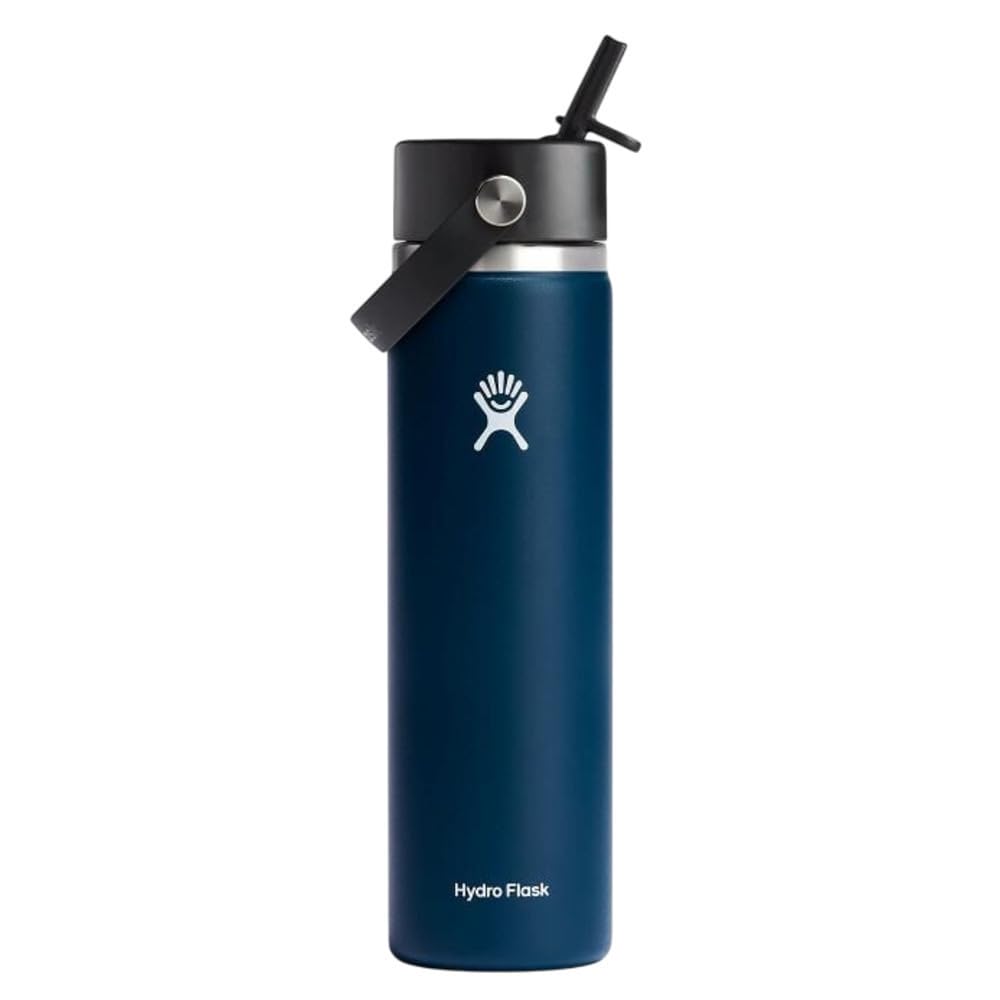Hydro Flask 32 Oz Wide Flex Straw Cap Bottle - Insulated Stainless Steel - Wide Straw Lid, Non Spill, Leakproof in Jelly Pink