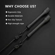 Workout Jump Rope,5mm PVC Jump Rope,Adjustable Length with Shatterproof Handles, Ideal for Beginners & Advanced Athletes, Fitness, Cardio & Boxing