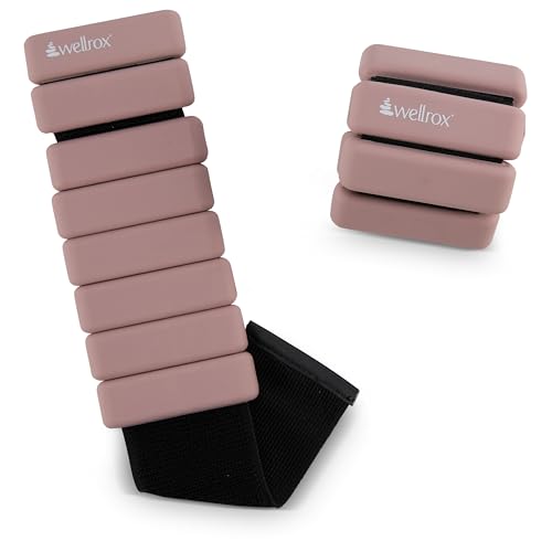 Weighted Bangles – Adjustable Ankle and Wrist Weights for Women & Men – Set of Ankle Weights 2 lbs (1 lb Each Wrist Weight) | Weighted Arm Bands for Pilates, Yoga, Running & Walking