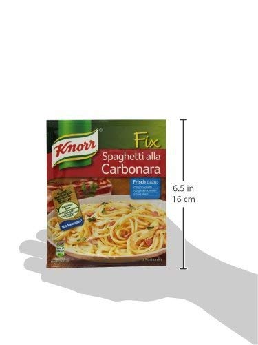 Knorr Fix spaghetti alla carbonara (Spagehetti alla Carbonara) (Pack of 4)