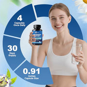 Nerve & Peripheral Neuropathy Support Supplement with 1200mg R-Alpha Lipoic Acid L-Carnitine Vitamin B12 B1 B6 D3 E Folate Lions Mane NAC Magnesium Turmeric - Liver Detox, Antioxidant & Mental Support