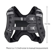 Prodigen Weighted Vest for Women and Men 8 12 16 20 25 30 Lbs with Reflective Stripe and Double Adjustable Buckle Straps Weight Vests for Strength Training, Jogging, Cardio, Weight Loss