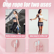 Skipping Rope with Counter (Gravity Ball with/without Rope), Cordless Jump Rope Smart Skipping Rope (Black)