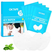 OK TAPE Cooling Patch for Knee Pain & Sprain, Soft Gel Patch with Menthol and Hydrogel Tech, Instant Relief from Discomfort, 10 Count (5.5in x 3.5in)