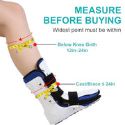 Waterproof Leg Cast Cover for Showering, Reusable Shower Sleeve for Lower Leg After Surgery, Watertight Non-Slip Adult Fracture Protector Bag, Water Proof Medical Covers for Calf/Ankle/Wound/Bandages