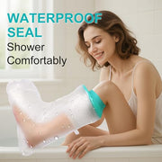 Waterproof Leg Cast Cover for Showering, Reusable Shower Sleeve for Lower Leg After Surgery, Watertight Non-Slip Adult Fracture Protector Bag, Water Proof Medical Covers for Calf/Ankle/Wound/Bandages