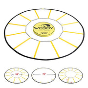 Webby Agility Trainer – Circle Speed and Agility Ladder for High Intensity Reactive Footwork Drills and Skills – A Circular Piece of Reaction Training Equipment That Changes The Way You Move