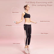 Jump Rope with Counter | Durable PVC Adjustable Skipping Rope | LED Digital Display Skipping Rope | Lightweight Smart Rope for Gym, Home, Indoor, Outdoor and CrossFit for Men and Women