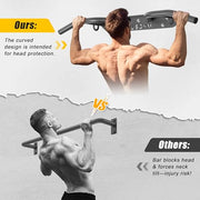 Wall Mounted Pull Up Bar - Heavy Duty Chin Up Bar, Pull-Up Bar Support Beam or Joist Mounted, Multifunctional Fitness Bar, 600LBs Capacity