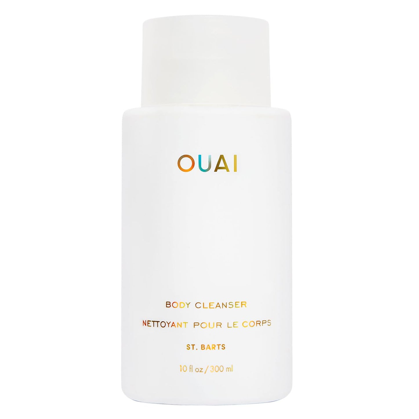 OUAI Body Cleanser, St. Barts Travel Size - Foaming Body Wash with Jojoba Oil & Rosehip Oil to Hydrate, Balance & Soften Skin - Paraben, Phthalate & Sulfate Free Skin Care Products (3 fl oz)