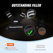 VEVOR Adjustable Weighted Vest, 11-20lb/20-32lbs/35lbs/40lbs Weight Vest with 6 Ironsand Weights and Reflective Stripe, Workout Equipment for Strength Training Running Jogging