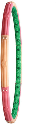 Weighted Fitness Hoop – 3.1kg (6.83lb) Cushioned Exercise Ring for Waist & Core Training, Soft EVA Foam Padding, Detachable 8-Section Design, Home Workout Equipment Made in Korea