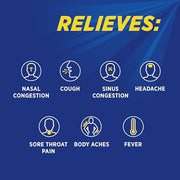 Theraflu Powder for Daytime Severe Cold and Cough, Berry Infused with Menthol (6 packets)