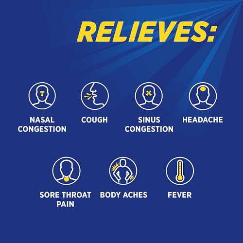 Theraflu Powder for Daytime Severe Cold and Cough, Berry Infused with Menthol (6 packets)