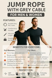 Weighted Jump Rope Workout (1LB) - Tangle-Free Ball Bearing Speed Skipping Rope for MMA Boxing Weight-loss Crossfit Fitness Home Exercise - Adjustable Rope Foam Handles for Men Women Cardio Training