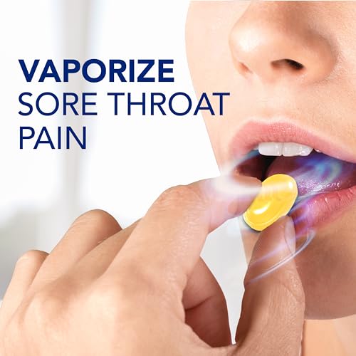 Vicks VapoCOOL SEVERE Medicated Sore Throat Drops, Fast-Acting Max Strength Relief, Soothes Sore Throat Caused by Cough, Powerful Vicks Vapors, Menthol, Honey Lemon Chill, 225 Total (5 Packs of 45)