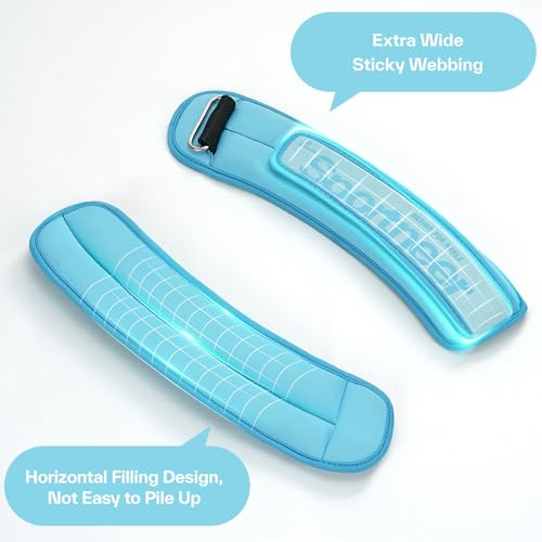 Sportneer Adjustable Ankle Weights for Women and Men：1 Pair 1 2 3 4 6 7 8 10 lbs Upgraded Easily Adjustable Leg Weight, Weighted Wrist Weight Strap for Gym, Fitness, Workout, Walking, Dancing (Black, 2 lbs x 2)