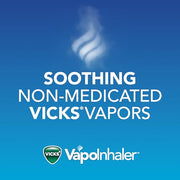 Vicks VapoInhaler, Portable Nasal Inhaler, Non-Medicated, Soothing Vapors, Menthol Scent, 1 Count