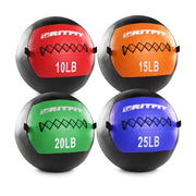 RitFit Medicine Ball / weight ball / Soft Medicine Ball / Wall Medicine Ball / Soft Wall Ball / Wall Ball set/ Medicine Balls for Exercise and Conditioning Workouts, Fitness Gym Equipment for Core Training and Cross Training (5/10/15/20/25/30 lbs)