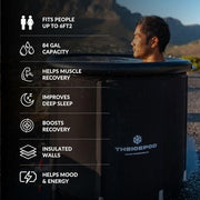 The Ice Pod – Portable Ice Bath for Recovery & Wellness – Collapsible Design with Thermal Lid – For Athletes & Everyday Cold Plungers - The Pod Company
