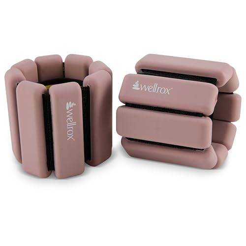 Weighted Bangles – Adjustable Ankle and Wrist Weights for Women & Men – Set of Ankle Weights 2 lbs (1 lb Each Wrist Weight) | Weighted Arm Bands for Pilates, Yoga, Running & Walking