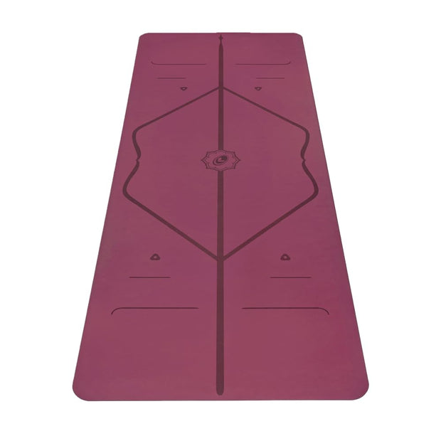 Liforme Original Yoga Mat – Free Yoga Bag Included - Patented Alignment System, Warrior-like Grip, Non-slip, Eco-friendly, sweat-resistant, long, wide, 4.2mm thick mat for comfort