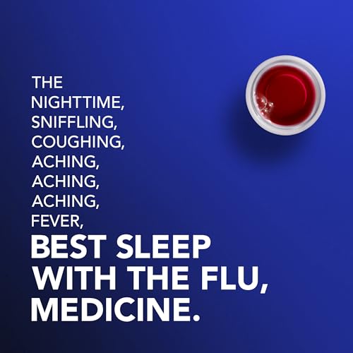 Vicks DayQuil & NyQuil Intense Flu Liquid, Value Pack, Over-The-Counter, Multi-Symptom, Powerful Relief for Body Aches, Fever, Headache, Sore Throat, and Cough, 6 Hour Relief, Cherry Flavor, 12 FL OZ